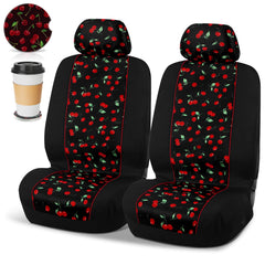 Tallew front seat covers showing cherry pattern and protective benefit