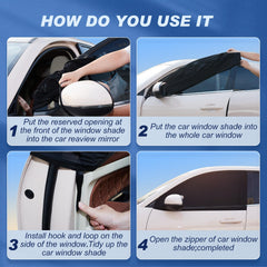 Tallew installed on driver-side window providing glare reduction benefit