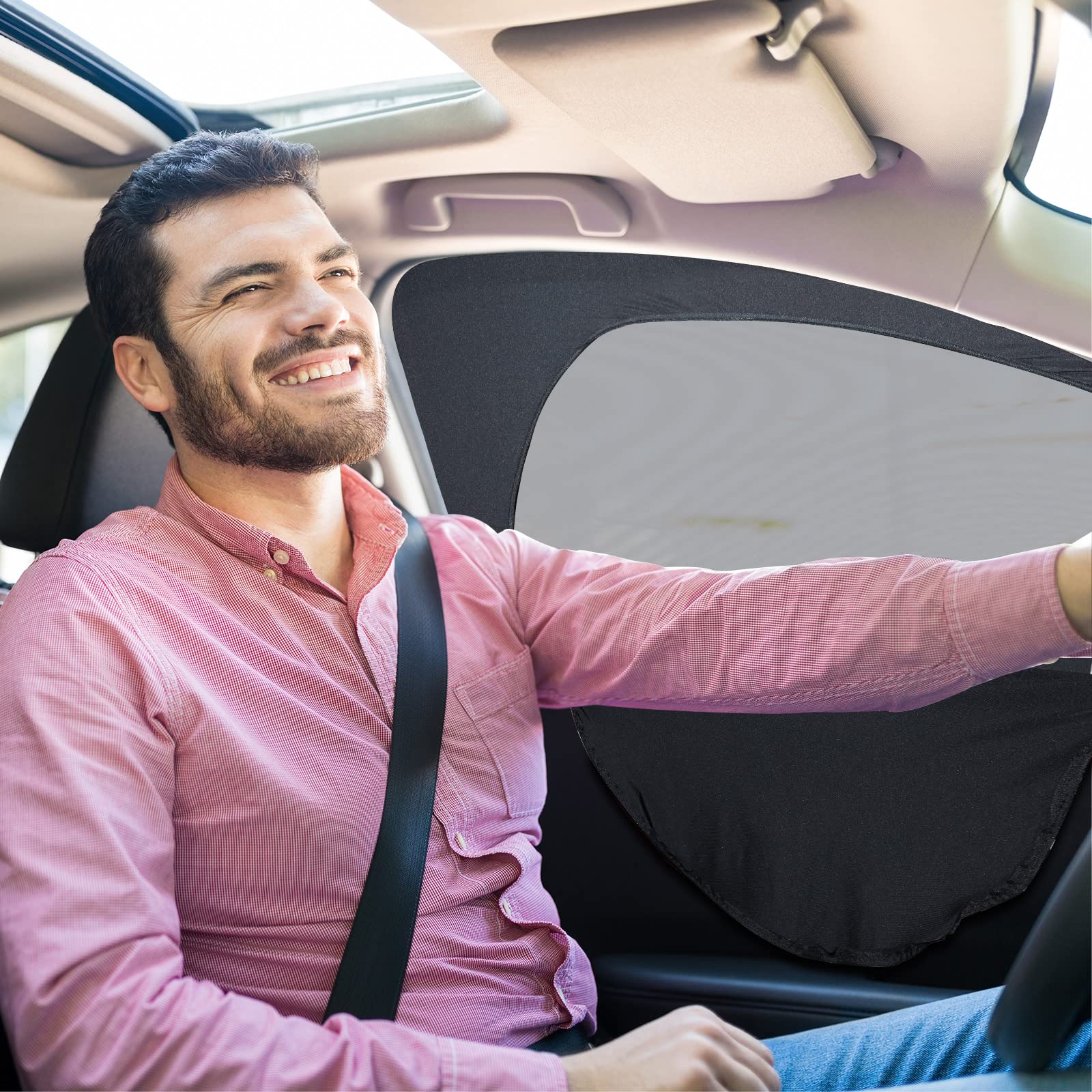 Tallew in car on scenic drive showing passenger comfort benefit