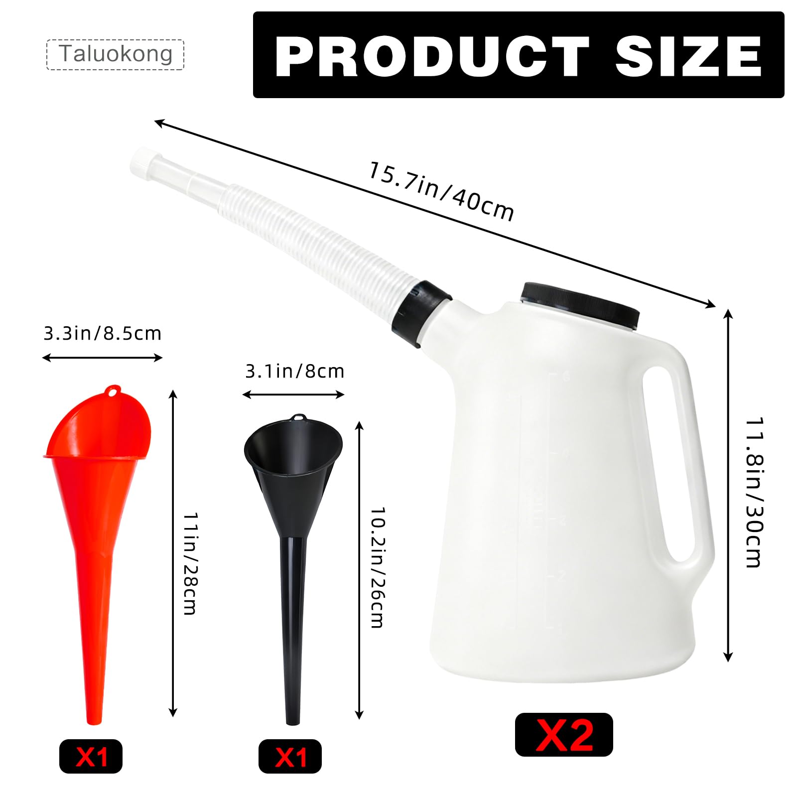 Taluokong close-up of translucent scale and ergonomic handle for accurate pours