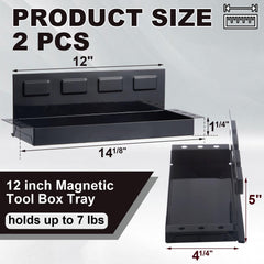 Tandefio close-up of rubber-coated tray edge protecting tools and finishes