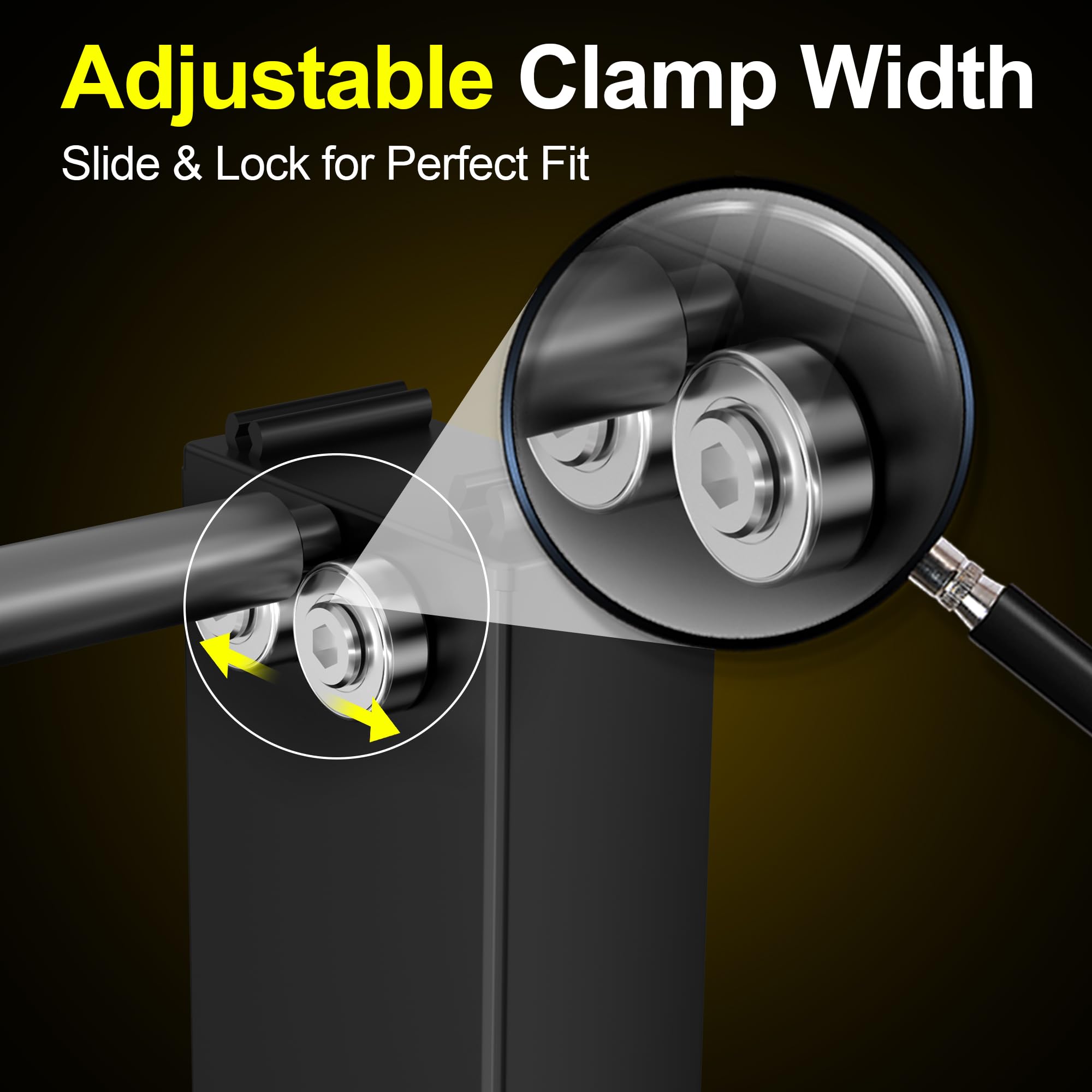Tanfix close-up of adjustable centering cones demonstrating secure wheel positioning benefit