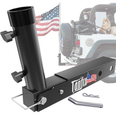 tanfix front view of hitch mount showing secure receiver fit and easy install