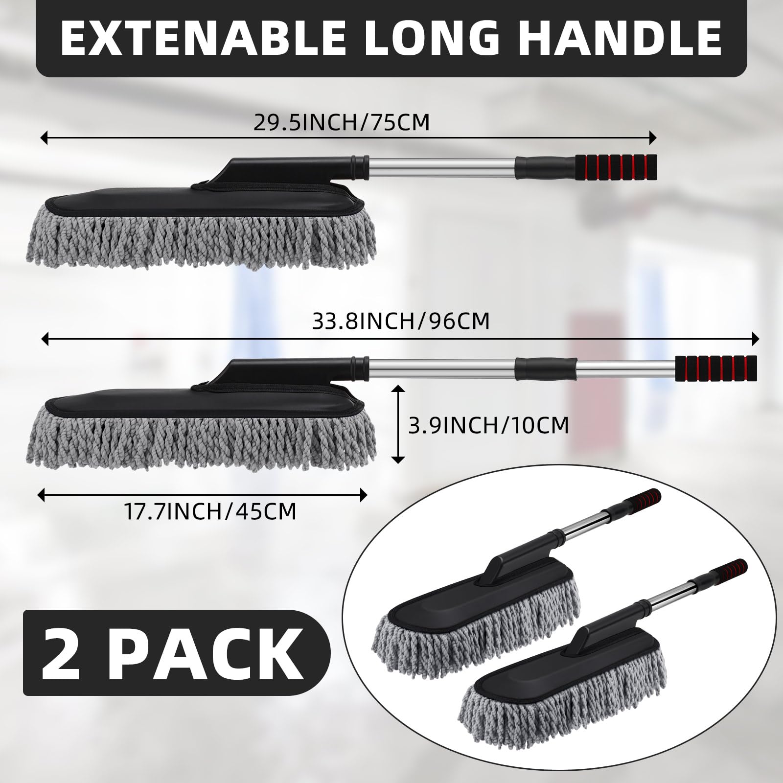 Tanlade close-up of soft microfiber head capturing dust safely from surfaces