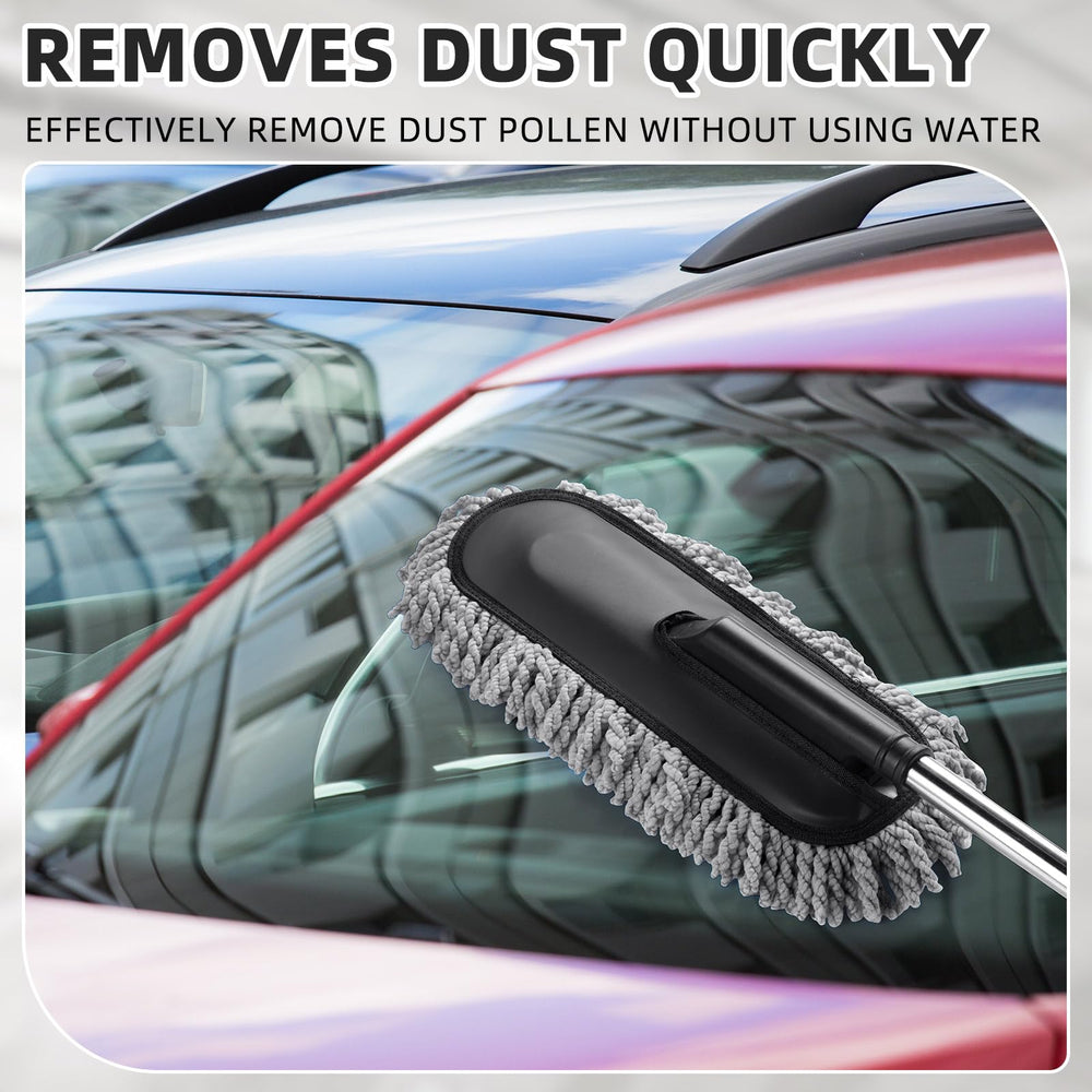 Tanlade duster removing dust from car dashboard with no scratches