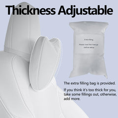 TANOLA inner filling bag and zipper showing adjustable firmness benefit