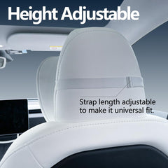 TANOLA TESBEAUTY side profile on Tesla seat demonstrating taller support