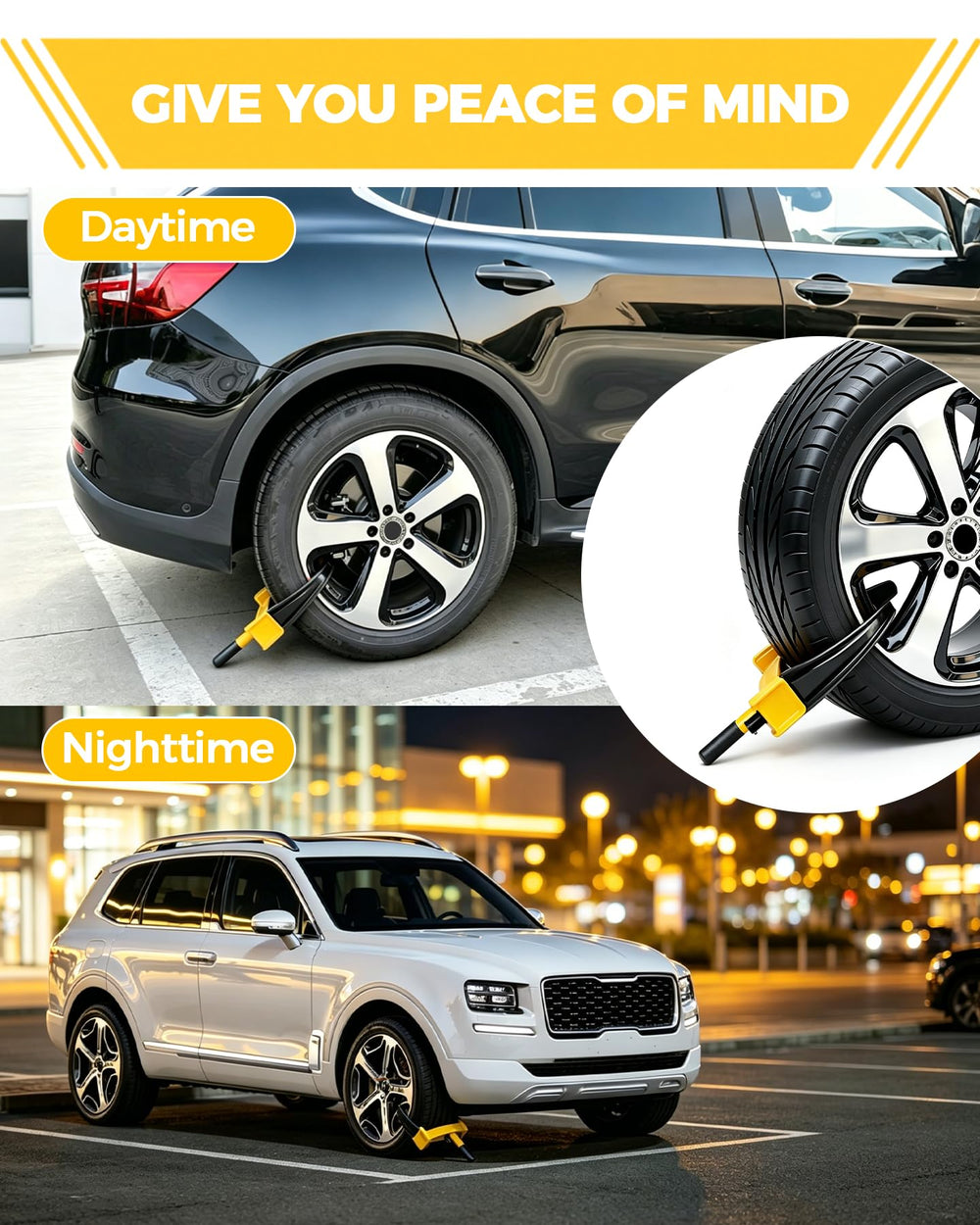 TANYO clamps stored in car trunk for convenient transport benefit