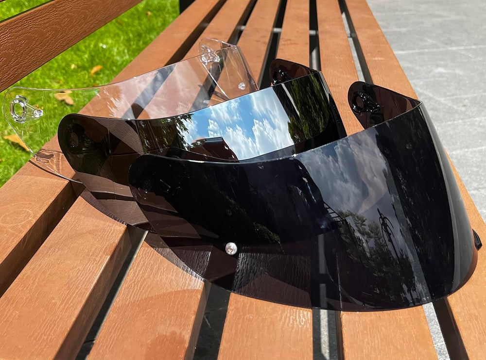TAOHOM helmet with visor in commuter setting shows sun protection benefit