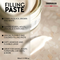 Tarrago filling paste applied with spatula showing easy layering and control