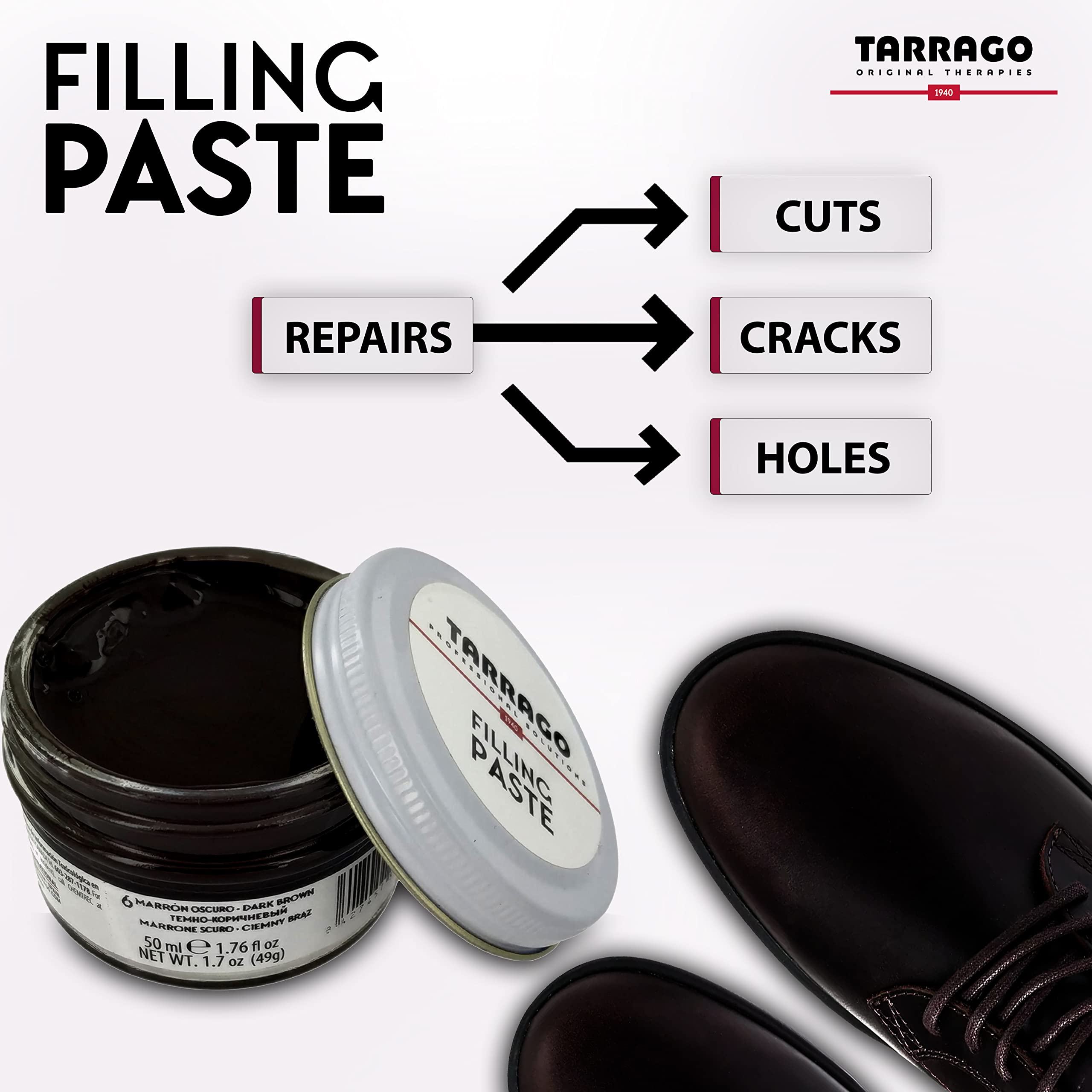 Tarrago filling paste lifestyle workbench setup showing repair-ready kit