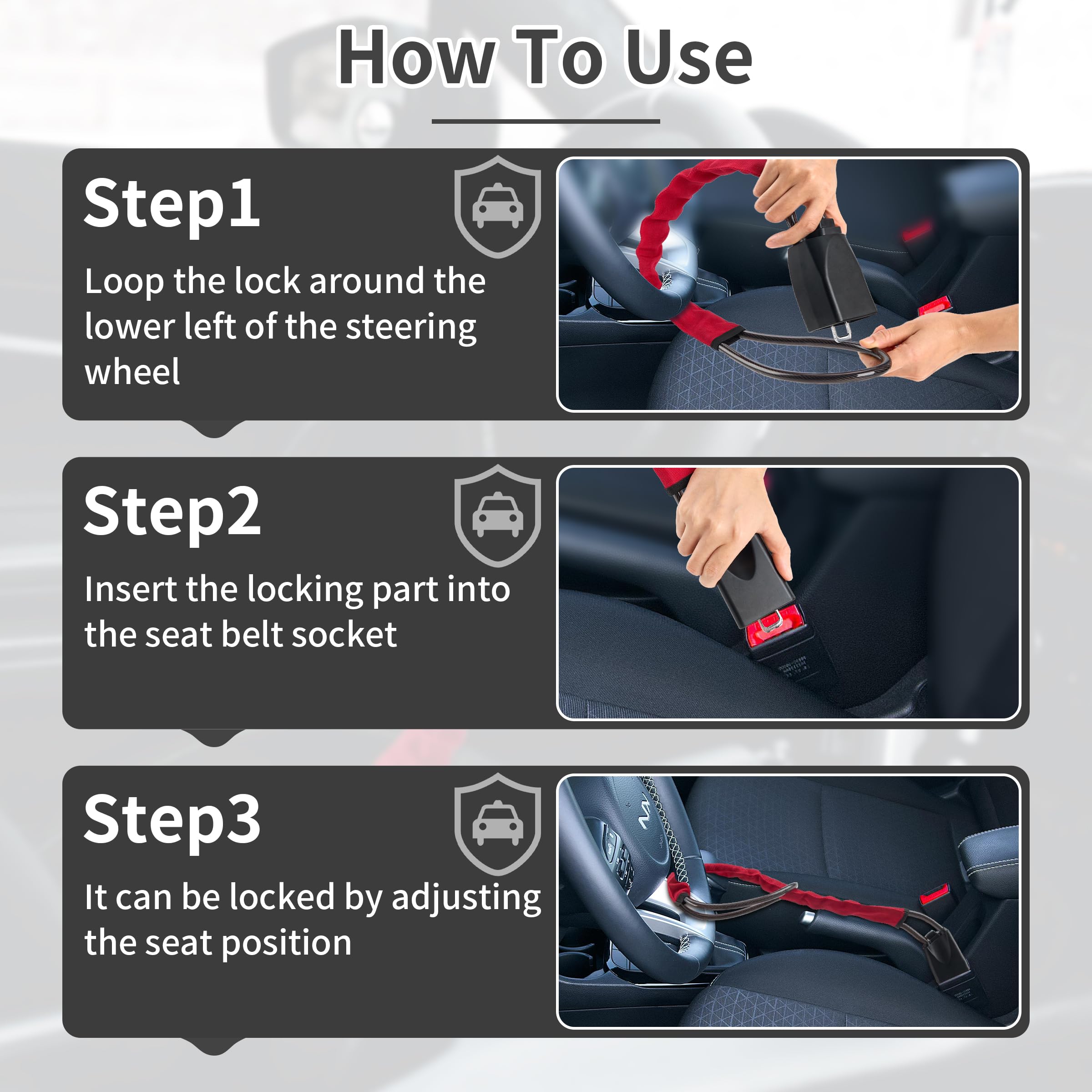 TaShow keys and lock cylinder visible for easy access and spares