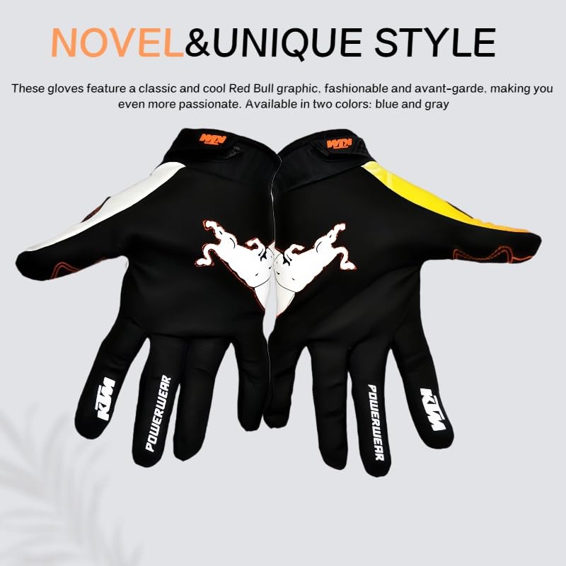 TATACLEA glove on rider handling dirt bike for improved traction