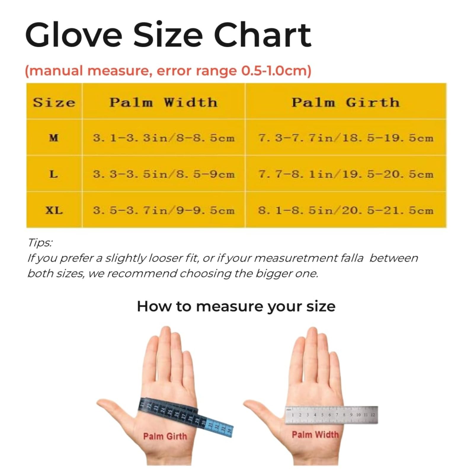 TATACLEA glove next to hand for clear size and scale guidance