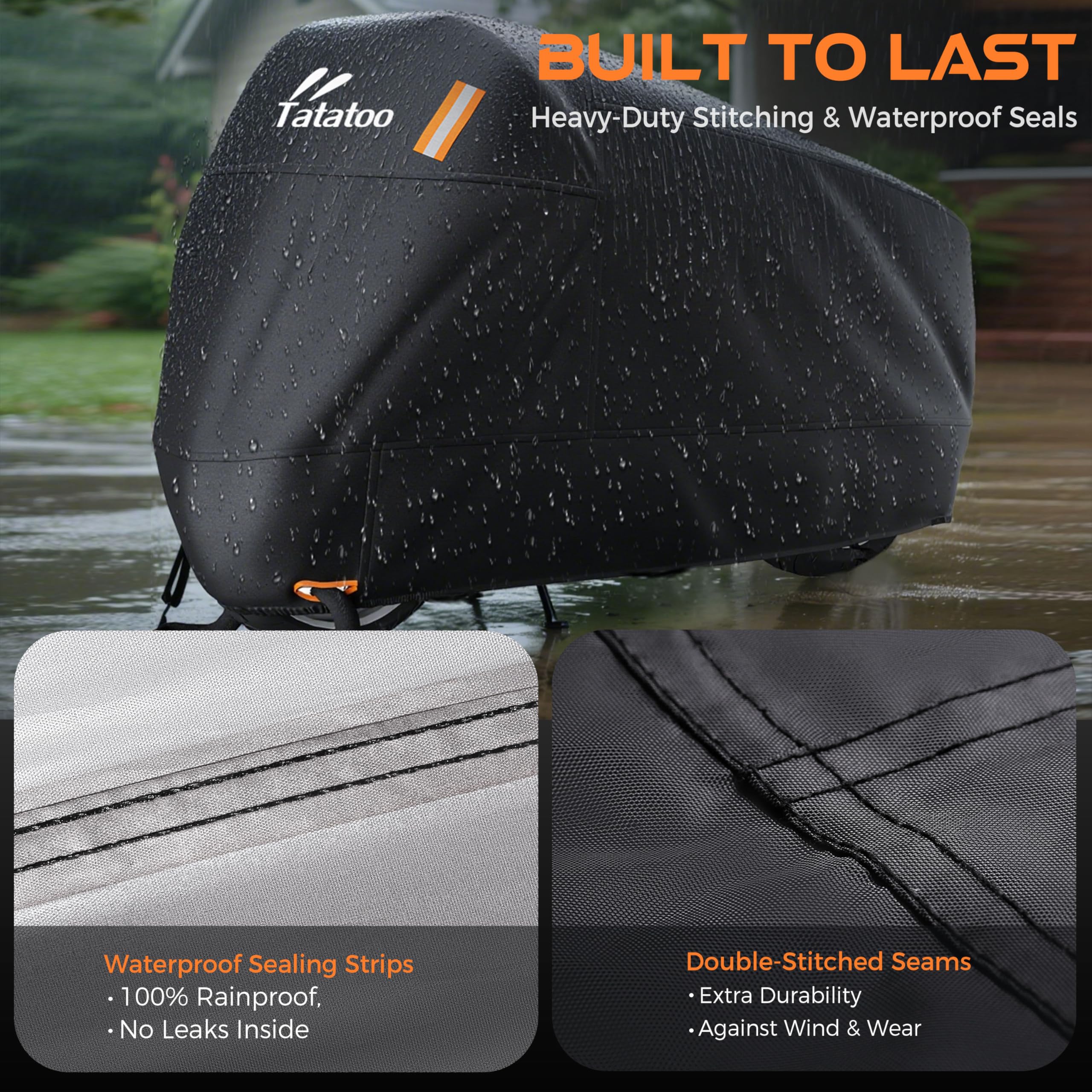 TATATOO reflective strips on cover enhancing night-time visibility