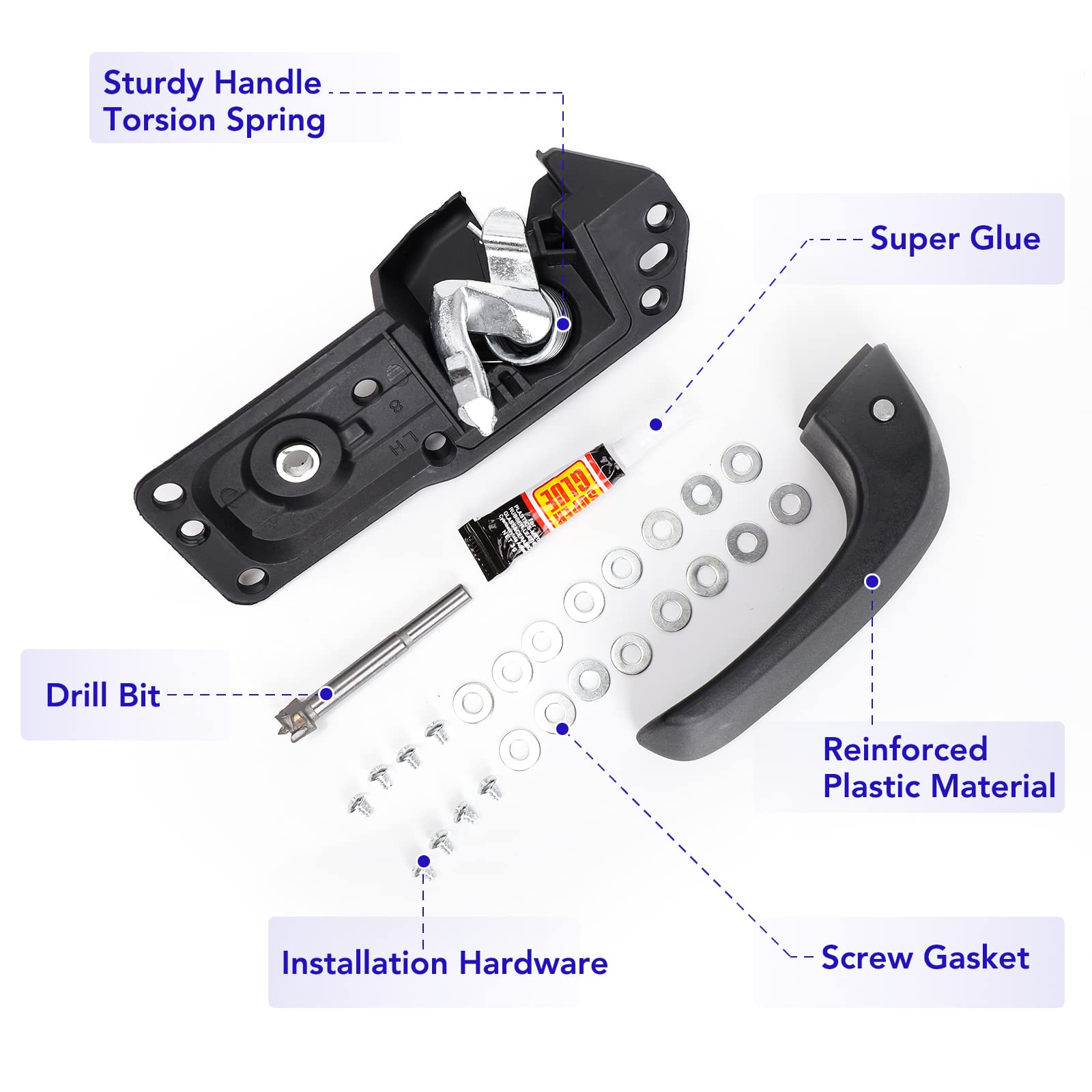 TAYATUO detailed view of mounting points for accurate fitment benefit
