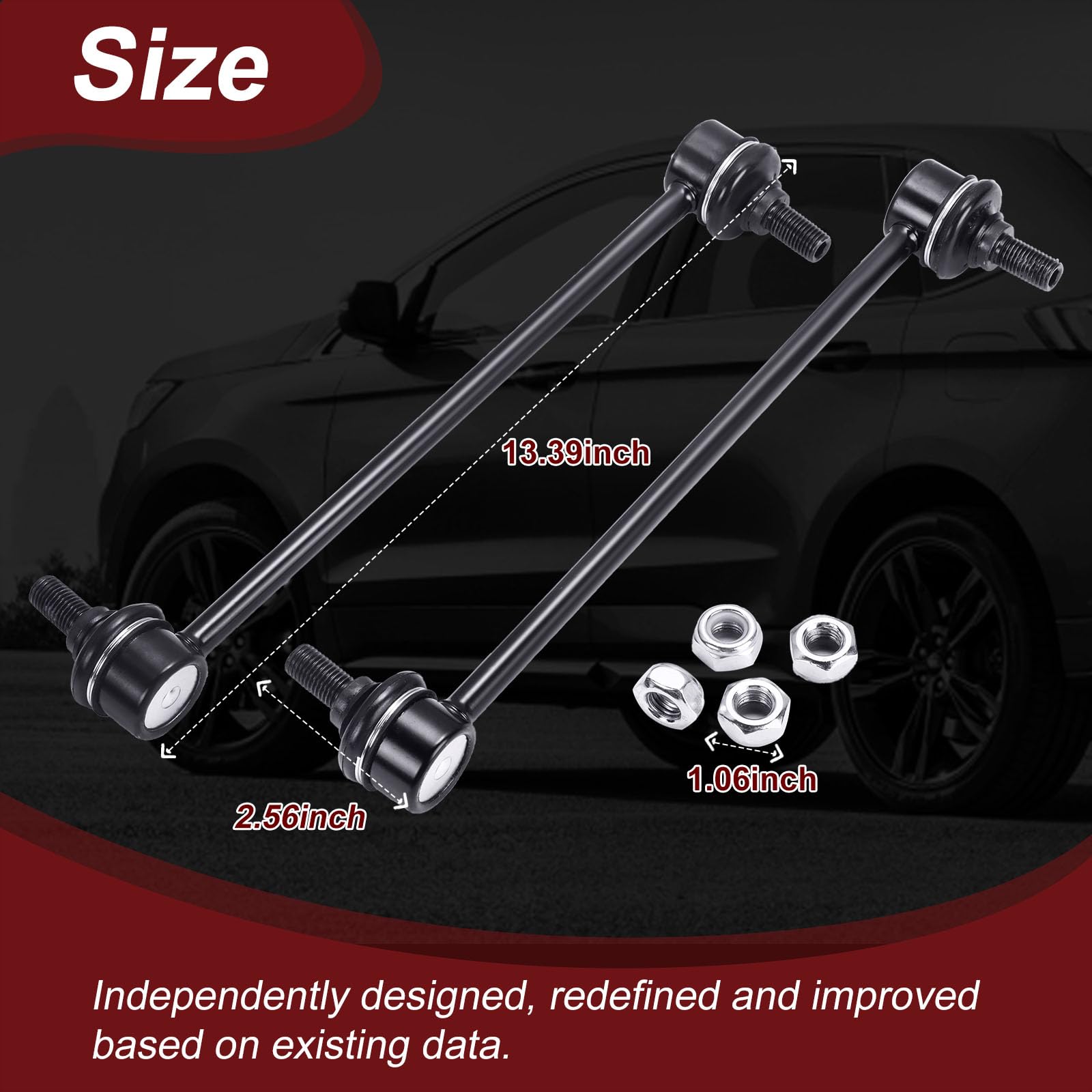 TCHENPART sway bar link in workshop hands-on view enabling easy DIY installation