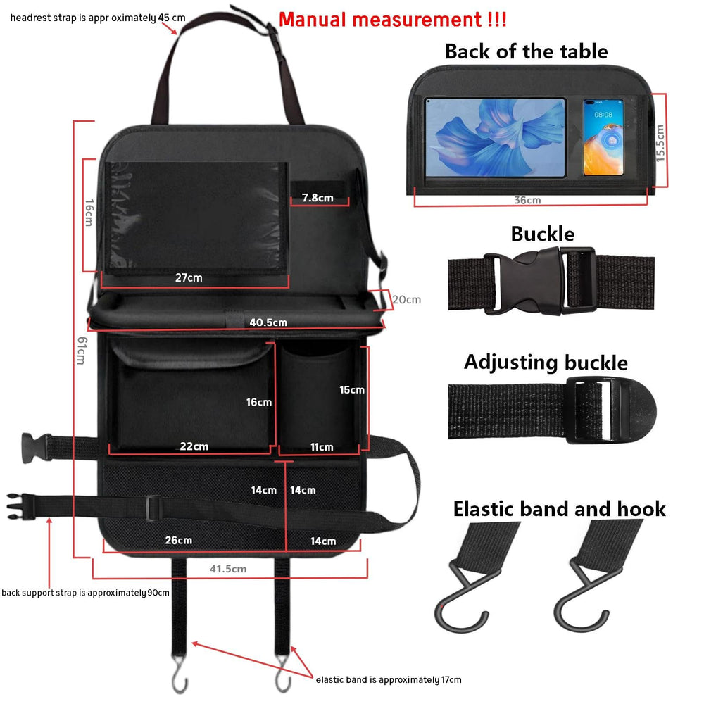 TCJJ transparent tablet bracket close-up for in-car entertainment benefit