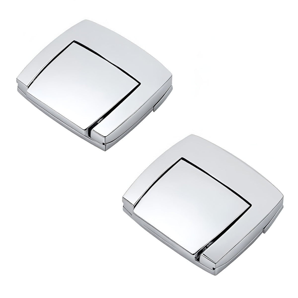 TCMI front view latch set showing chrome finish and clean lines benefit aesthetic consistency
