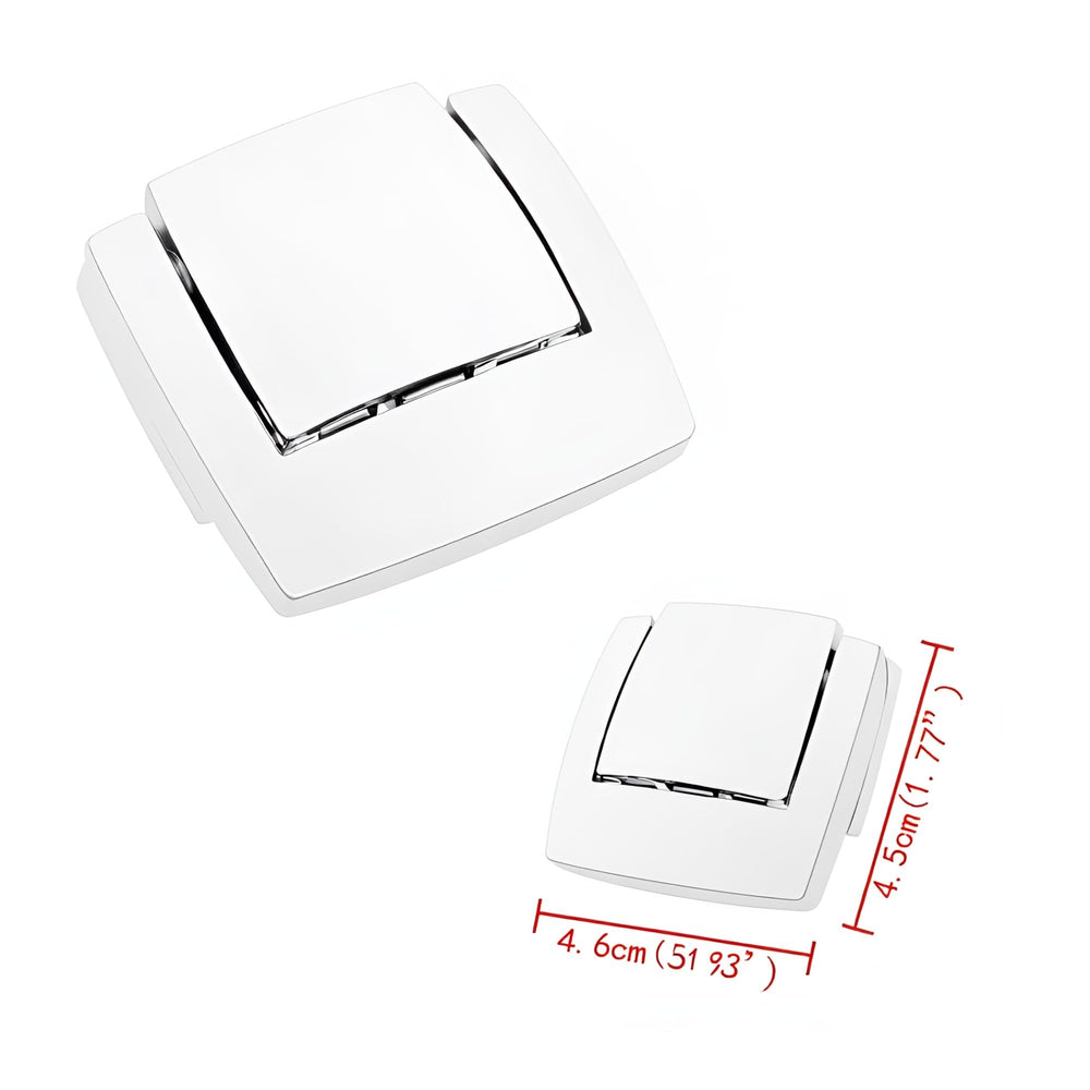 TCMI latch held in hand showing scale and lightweight aluminum benefit easier handling