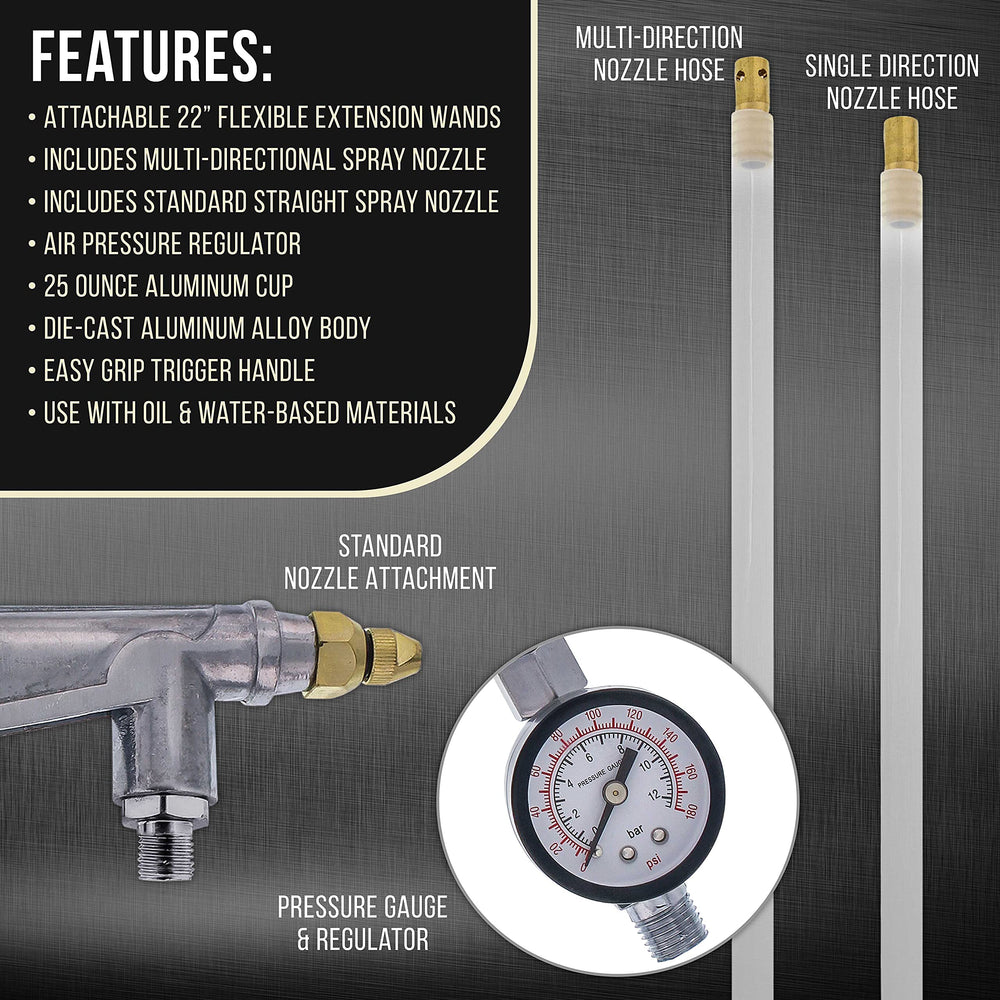 TCP Global two 22-inch extension wands displayed for reaching hidden cavities