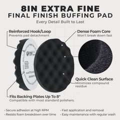 TCP Global close-up of waffle foam texture for improved airflow and cooling
