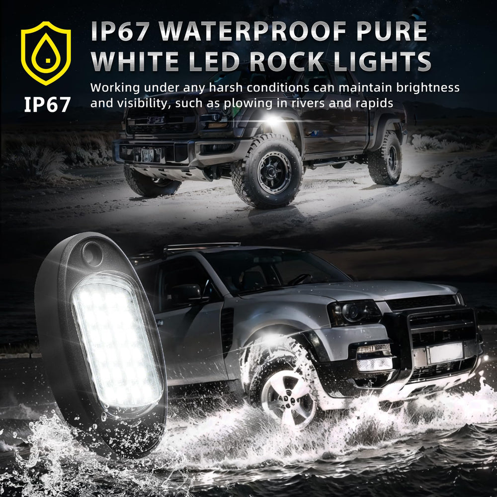 TDE Explorer.Lighting under a pickup truck showing even underglow illumination for improved nighttime visibility