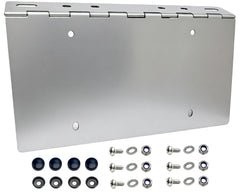 TDPROMOTO front view of angled license plate bracket showing clean mounting benefit