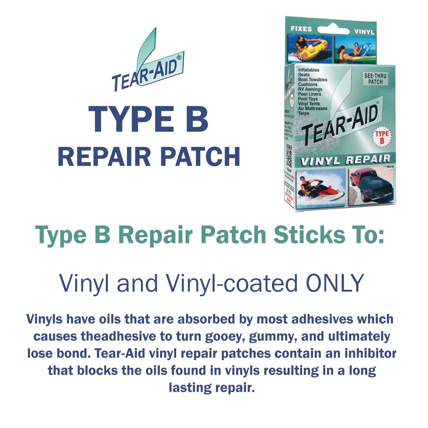 TEAR-AID close-up texture of matte elastomer film showing durability and abrasion resistance