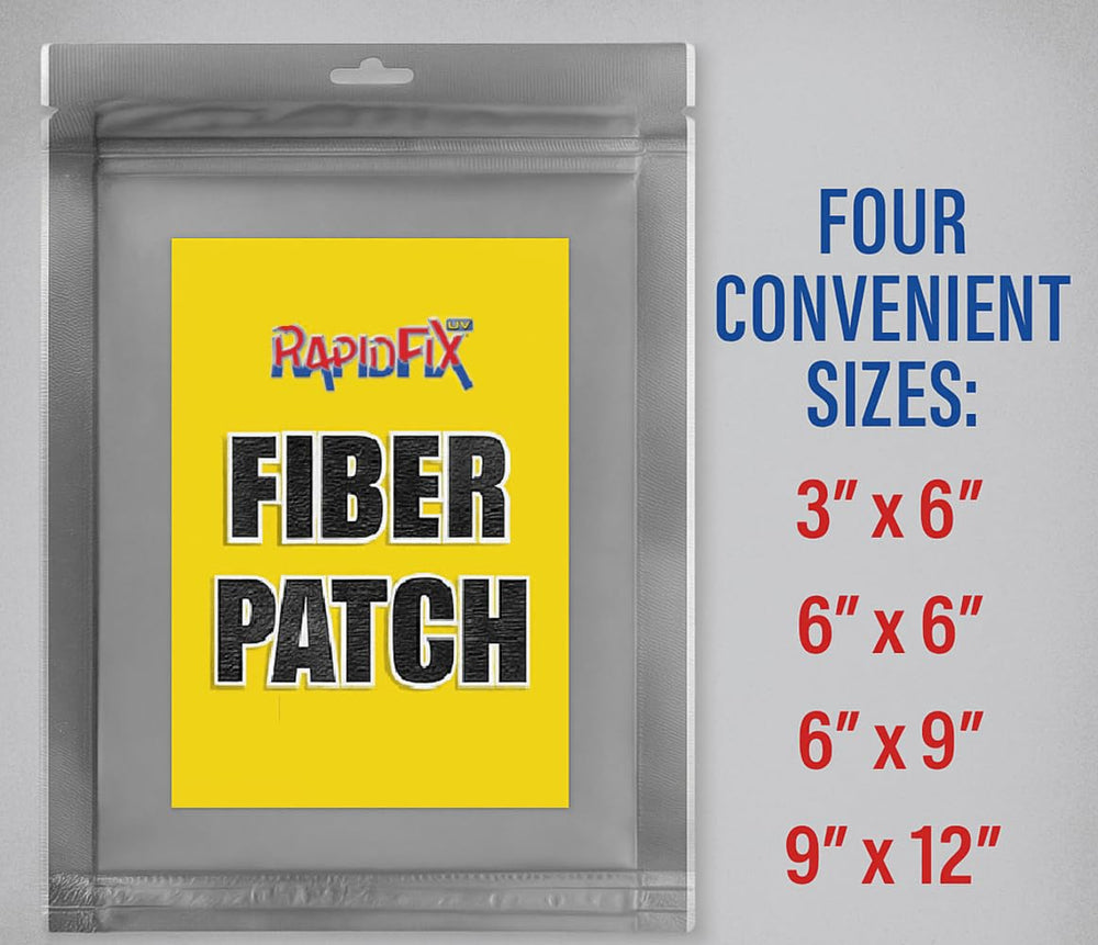 Tear Mender close-up of fiberglass-reinforced polyester texture highlighting durable bond