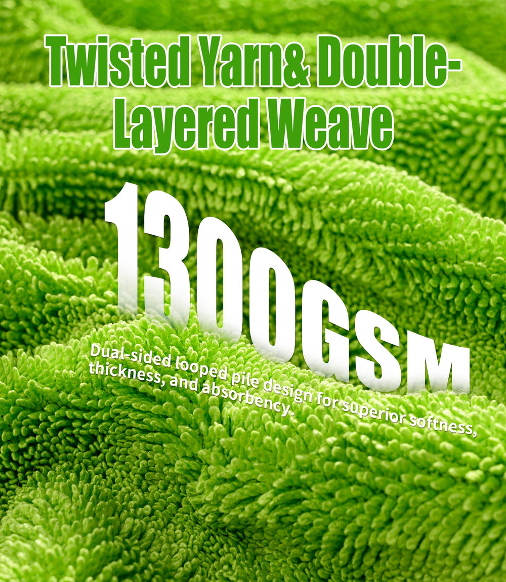 TEBASIC towel drying an SUV panel fast water removal and reduced streaks