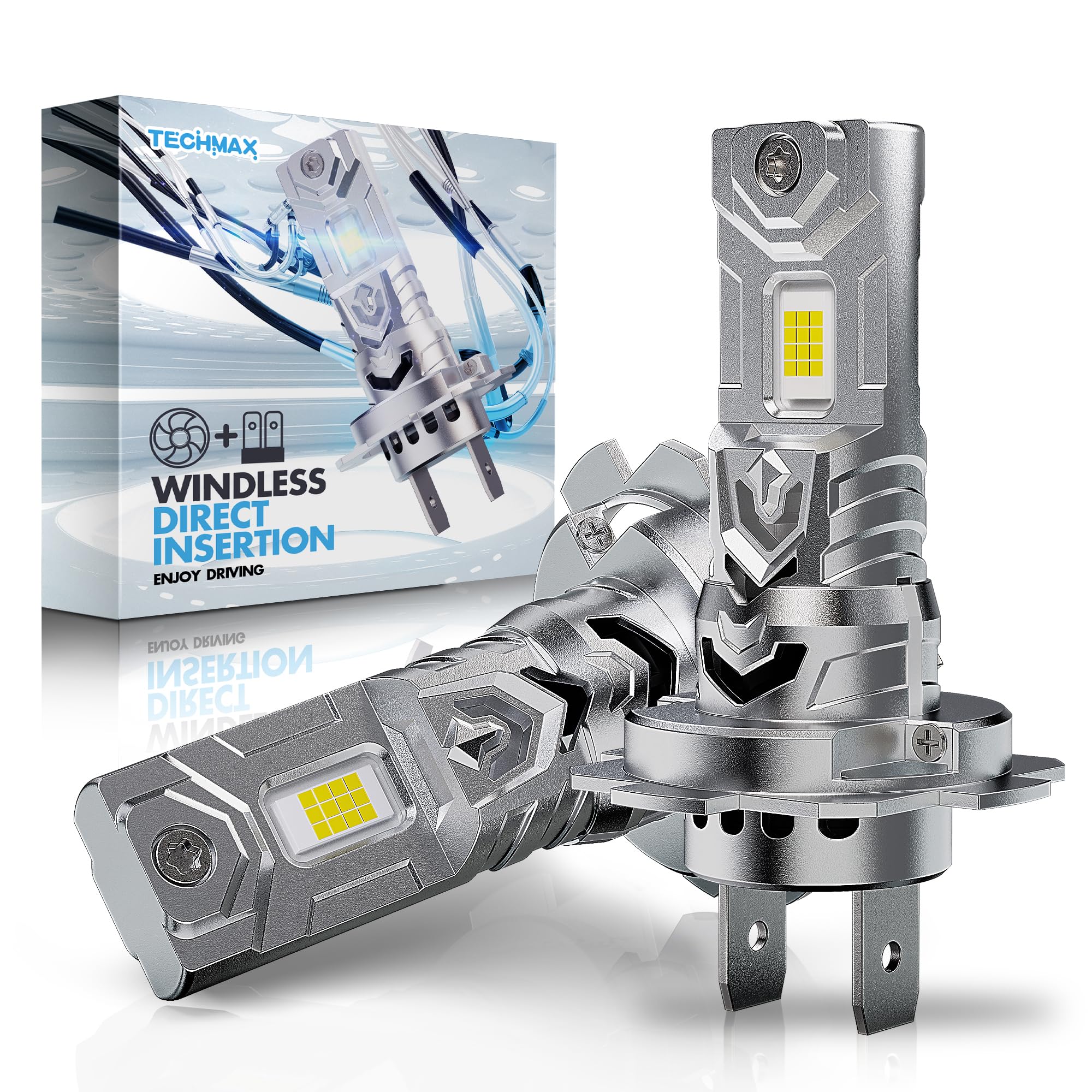 TECHMAX front packaging showing 2-pack and key features for quick selection