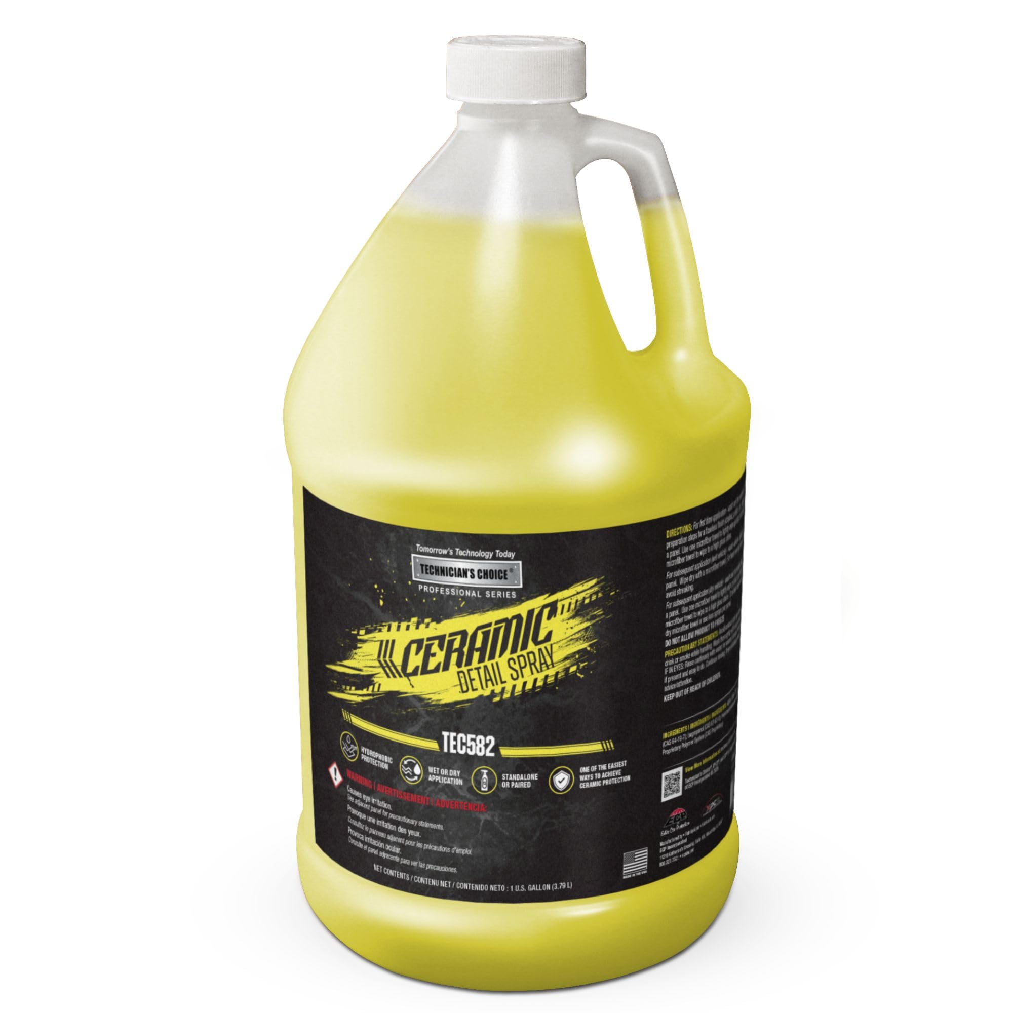 Technicians Choice TEC582 gallon bottle front label showing product identity and benefits