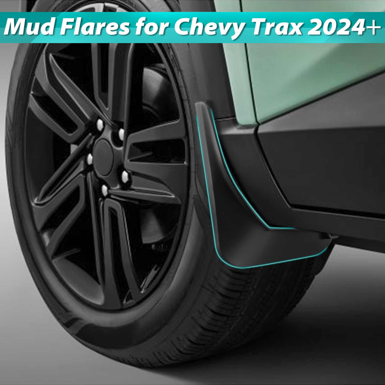 TECHPICCO rear right mud flap fitted to wheel well for splash defense