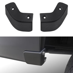 TECHPICCO front view of packaged mud flap delete kit showing contents and benefit