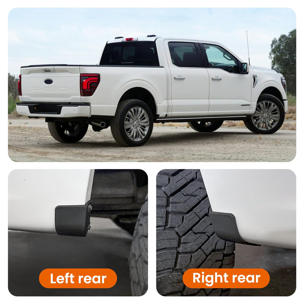 TECHPICCO lifestyle shot of F150 on road showing improved appearance and protection