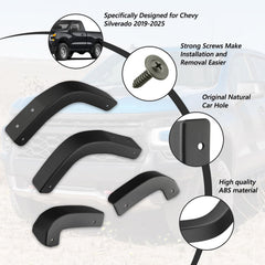TECHPICCO installed on Silverado side profile demonstrating sleeker wheel-well appearance