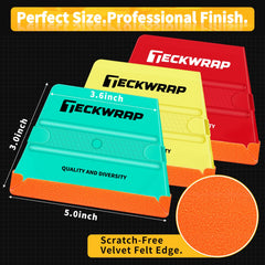 TECKWRAP close-up of velvet felt edge preventing scratches on film