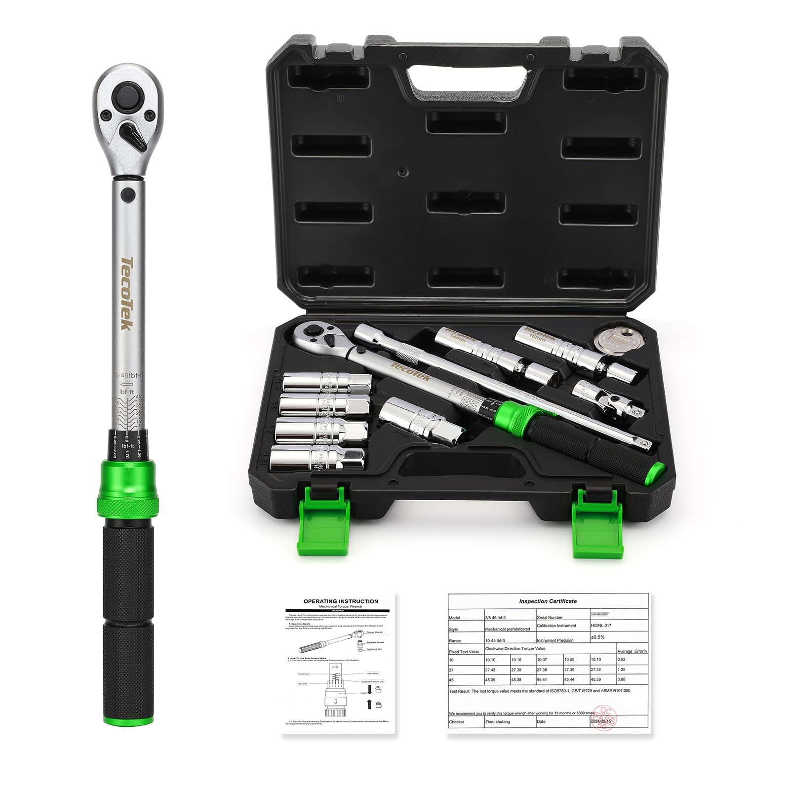 TecoTek front case with full 11-piece kit displayed for organized storage