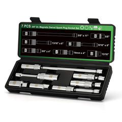 TecoTek front packaging showing complete 7-piece socket kit and case for easy transport
