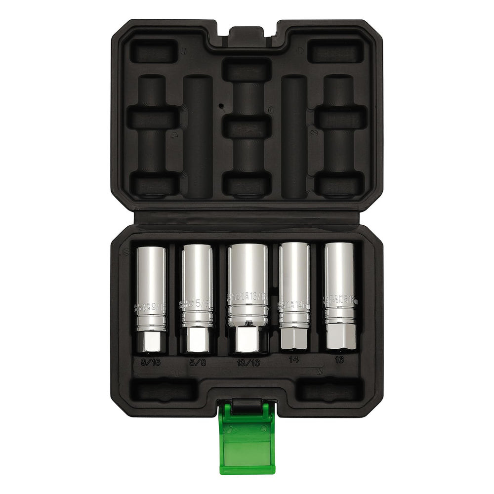 TecoTek socket beside 3/8" ratchet showing size and drive compatibility