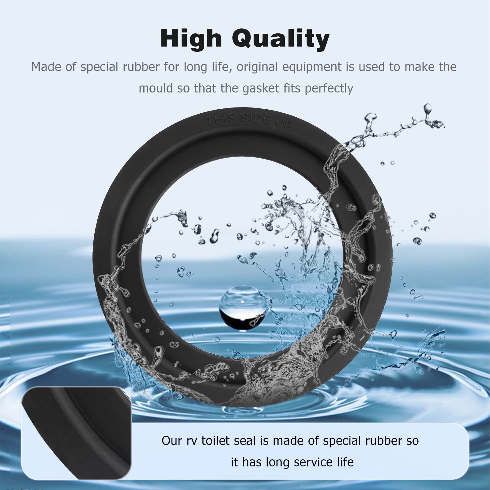 Tecreddy seal held with ruler showing 4 inch outer and 2.75 inch inner dimensions for fit confirmation