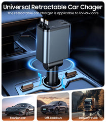 Temdan installed in a car cigarette lighter demonstrating stable in-vehicle power