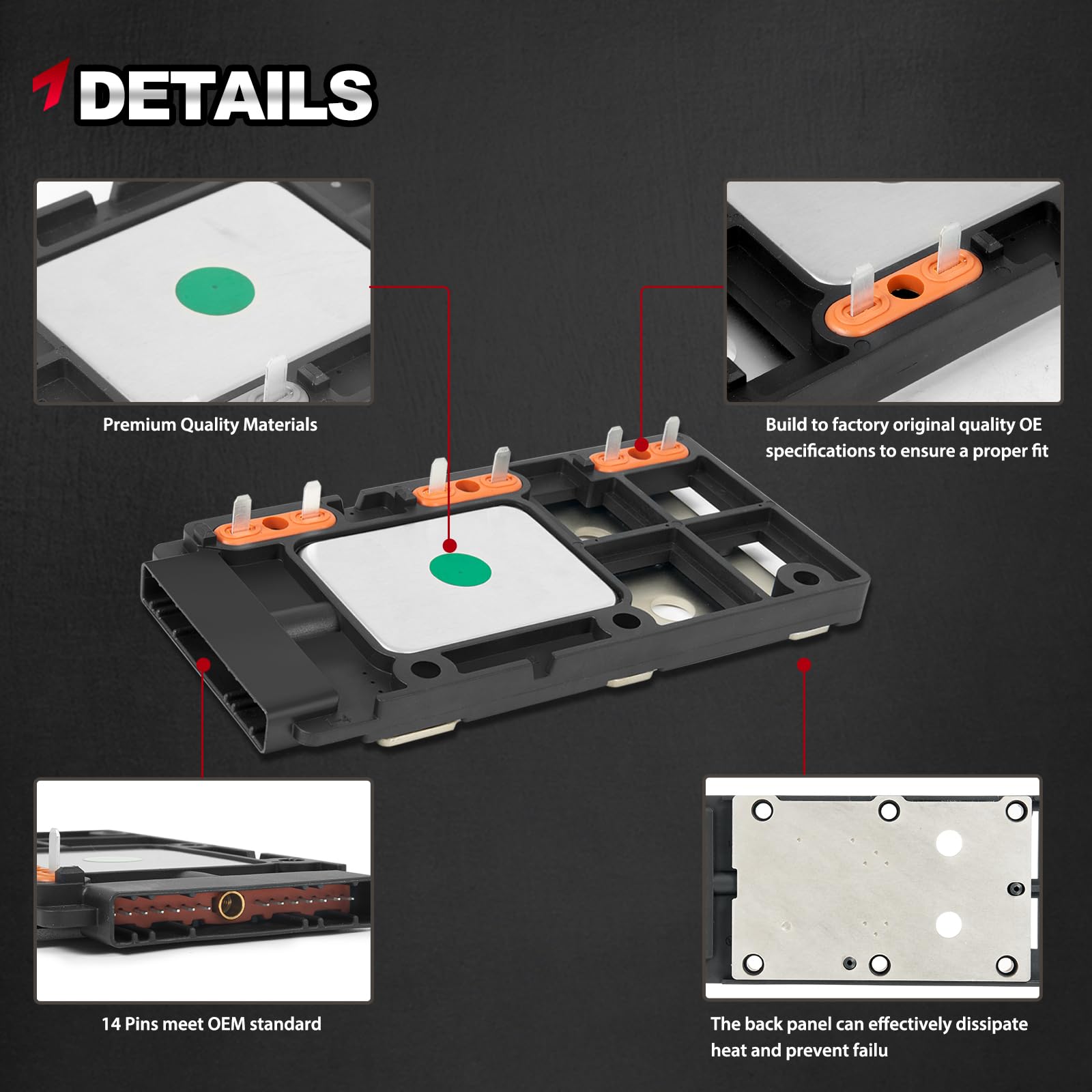 TEMSONE side profile with label displaying part numbers for accurate fit verification