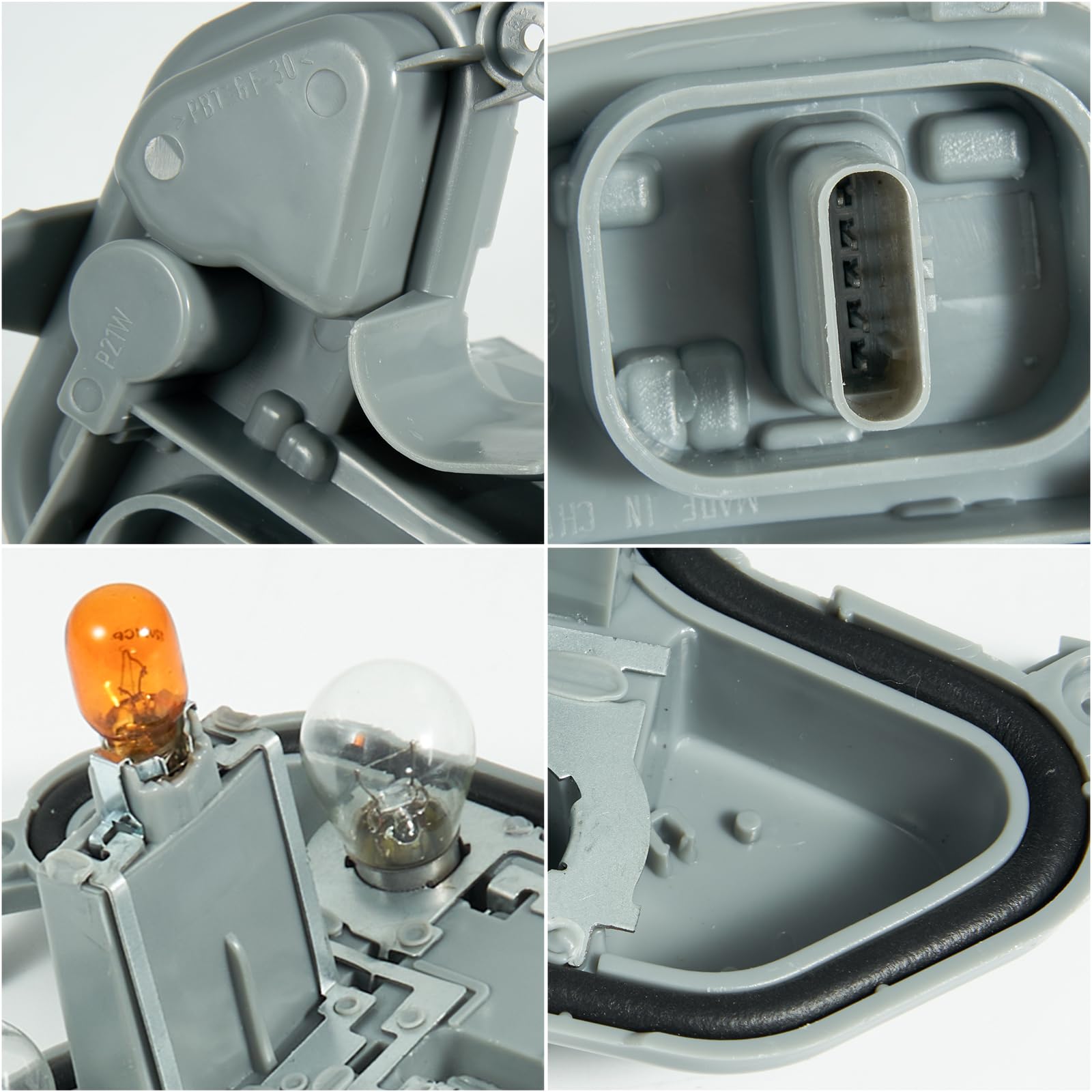 TEMSONE bulb socket detail and connector improves reliable electrical contact