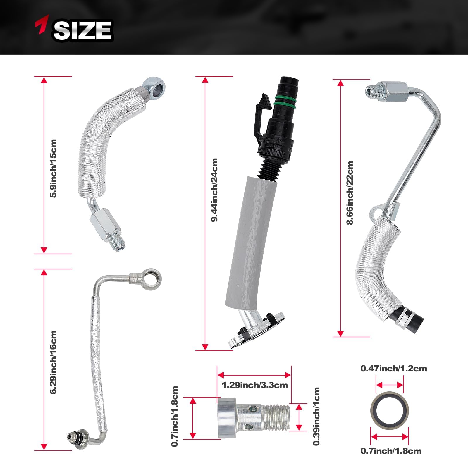 TEMSONE parts next to ruler illustrating correct scale for fit confirmation