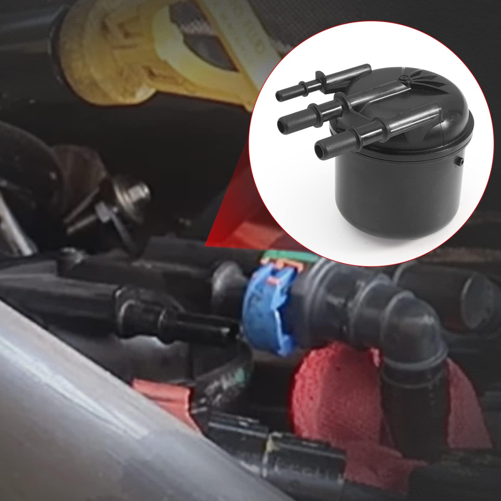 TEMSONE filter pictured during Super Duty maintenance for reliable performance