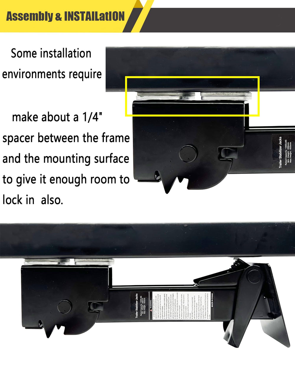 TENFUN stabilized trailer at campsite improving interior comfort and steadiness