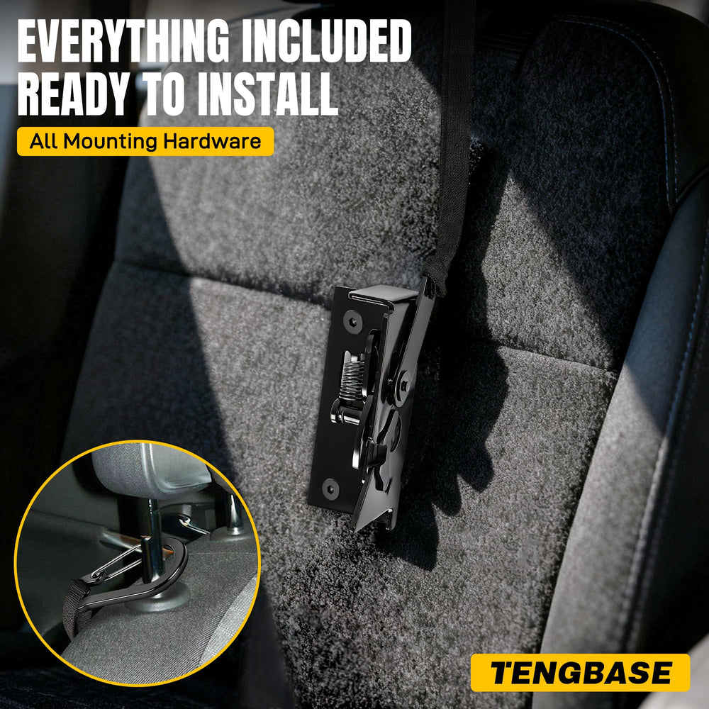 TENGBASE reinforced nylon strap and glass-fiber tab for reliable pulling