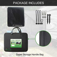 Tentproinc hardware kit laid out for easy installation and durability